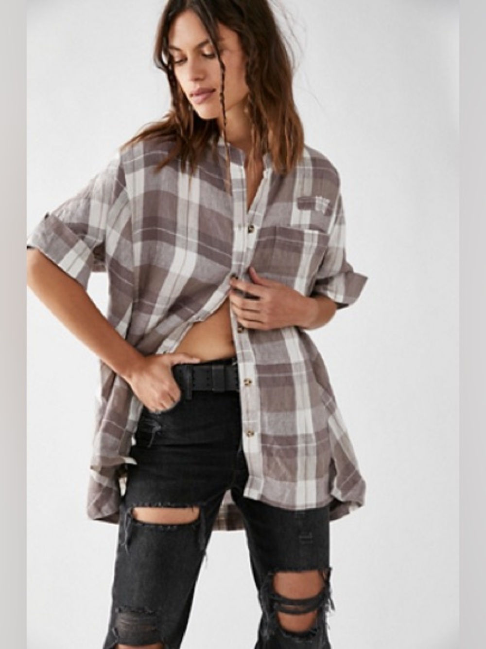 Free People Summer Serenade Linen Top
